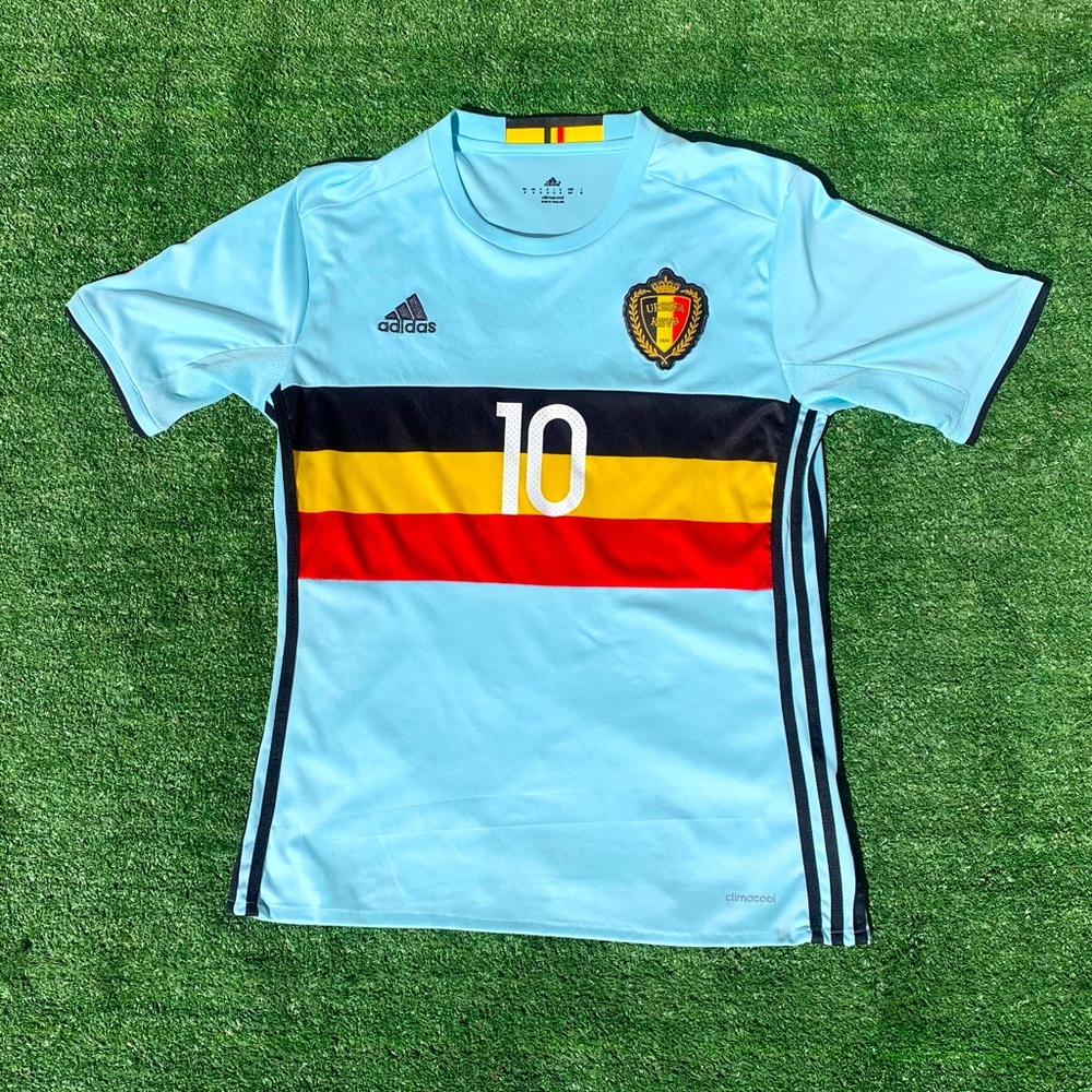 🔥Adidas Belgium 2016 away jersey 10 Hazard size small